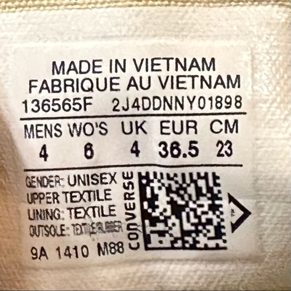 Converse Chuck Taylor OX Sneakers in Beach Glass Women's 6 136565F - Picture 8 of 8